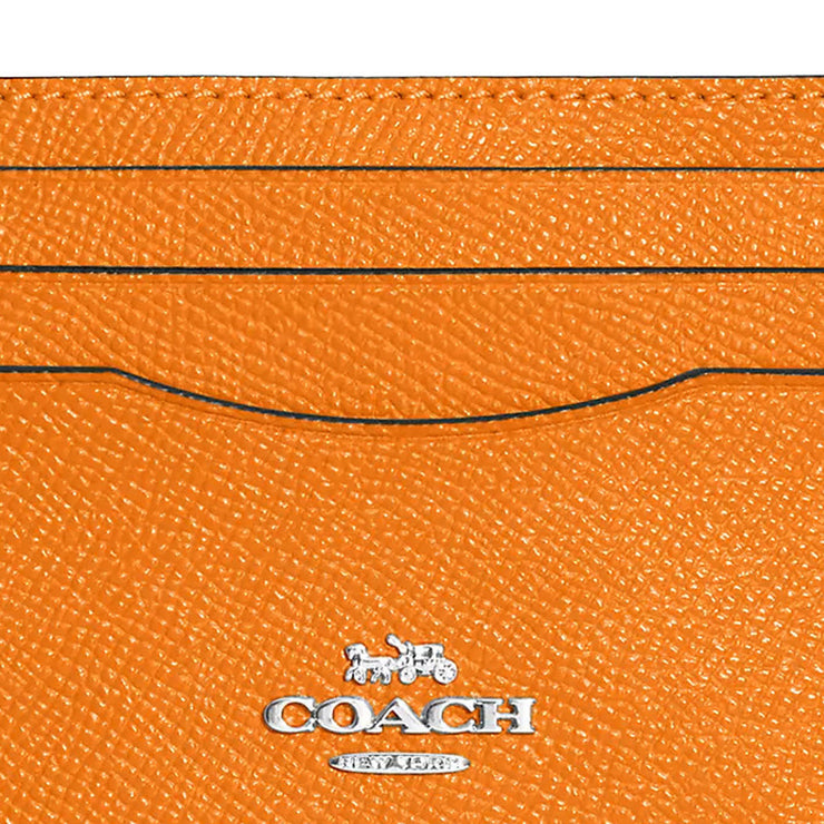 Coach Slim Id Card Case in Bright Mandarin CH145