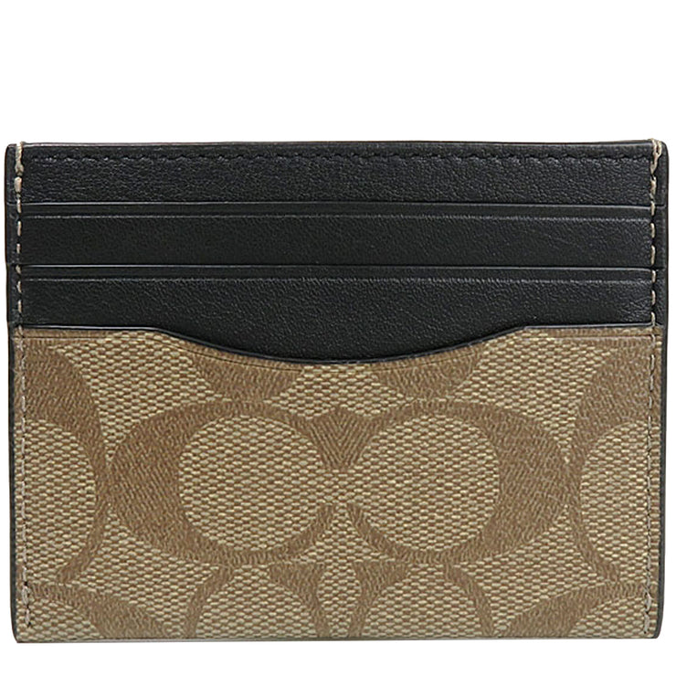 Coach Slim Id Card Case In Signature Canvas in Tan 58110