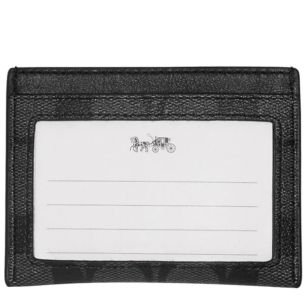 Buy Coach Slim Id Card Case In Signature Canvas In Charcoal/ Black CQ031 Online in Singapore | PinkOrchard.com