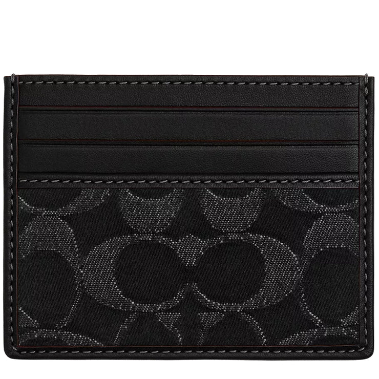 Buy Coach Slim Id Card Case In Signature Denim in Black CP224 Online in Singapore | PinkOrchard.com