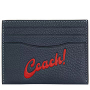 Buy Coach Slim Id Card Case With Coach Graphic in Denim/ Red CU174 Online in Singapore | PinkOrchard.com