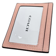 Coach Slim Id Card Case With Puffy Diamond Quilting in Light Pink CJ525