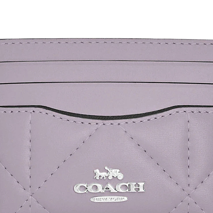 Coach Slim Id Card Case With Puffy Diamond Quilting in Mist CJ525