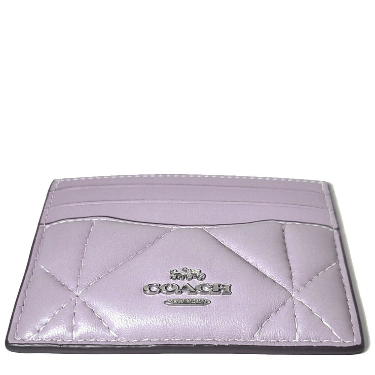 Coach Slim Id Card Case With Puffy Diamond Quilting in Mist CJ525