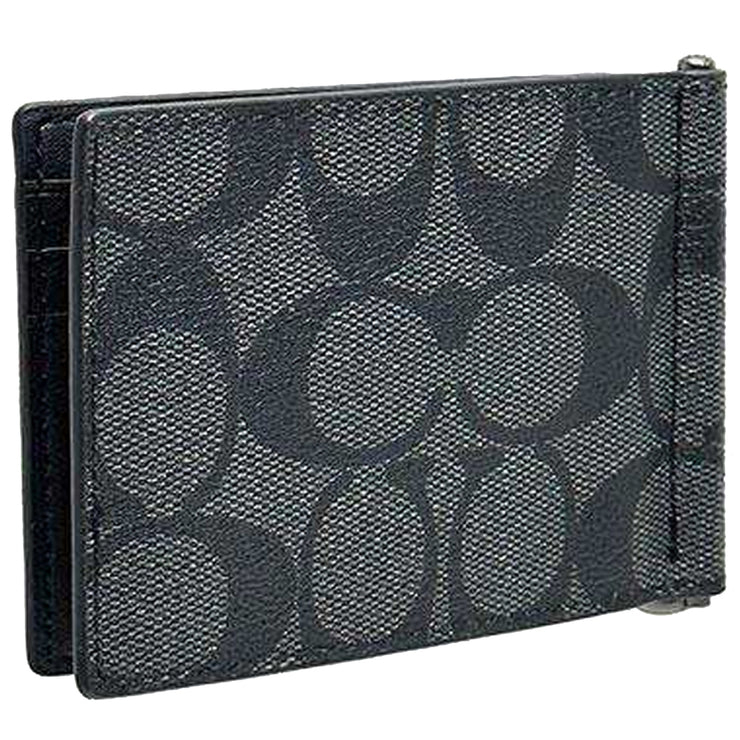 Buy Coach Slim Money Clip Billfold Wallet In Signature Canvas in