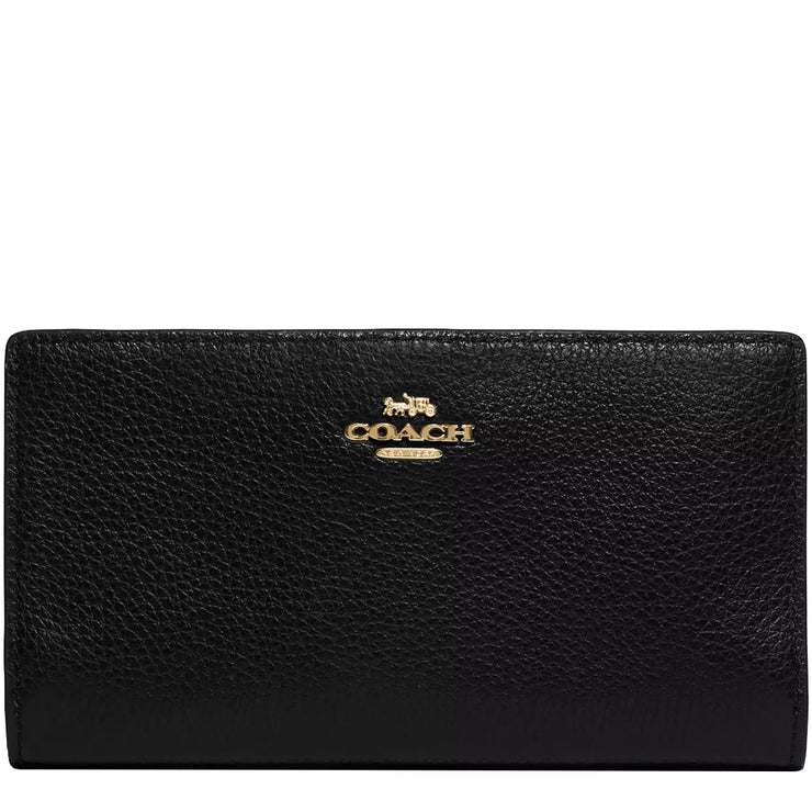 Buy Coach Slim Zip Wallet in Black C8329 Online in Singapore | PinkOrchard.com