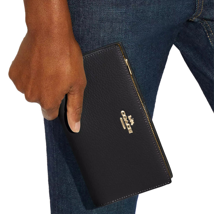 Buy Coach Slim Zip Wallet in Black C8329 Online in Singapore | PinkOrchard.com