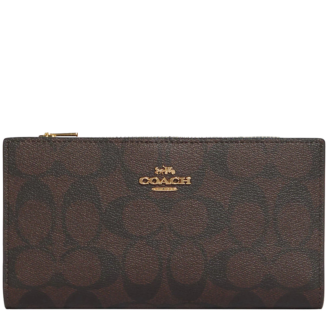 Coach boxed slim zip wallet hotsell