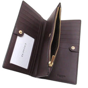 Interior View of Coach Slim Zip Wallet With Floral Print - Deep Blue Multi CBO24