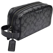 Buy Coach Travel Kit Bag In Signature Canvas In Charcoal/Black 2515 Online in Singapore | PinkOrchard.com