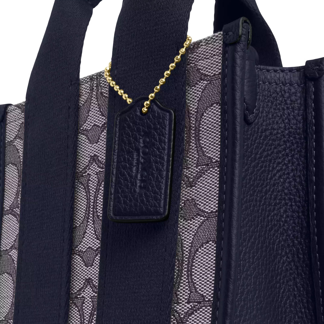 Coach Smith Mini Tote Bag In Signature Jacquard - Midnight Navy CCL75 ...