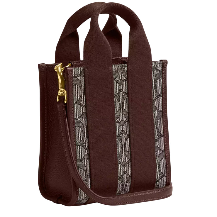 Coach Smith Mini Tote Bag In Signature Jacquard - Oak/ Maple CCL75 ...