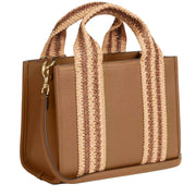 Back View of Coach Smith Tote Bag 24- Honey Brown Multi CBG91