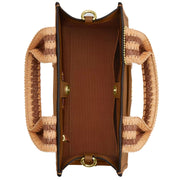 Interior View of Coach Smith Tote Bag 24- Honey Brown Multi CBG91