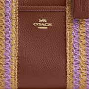 Closeup of Coach Smith Tote Bag 24- Redwood Multi CBG91