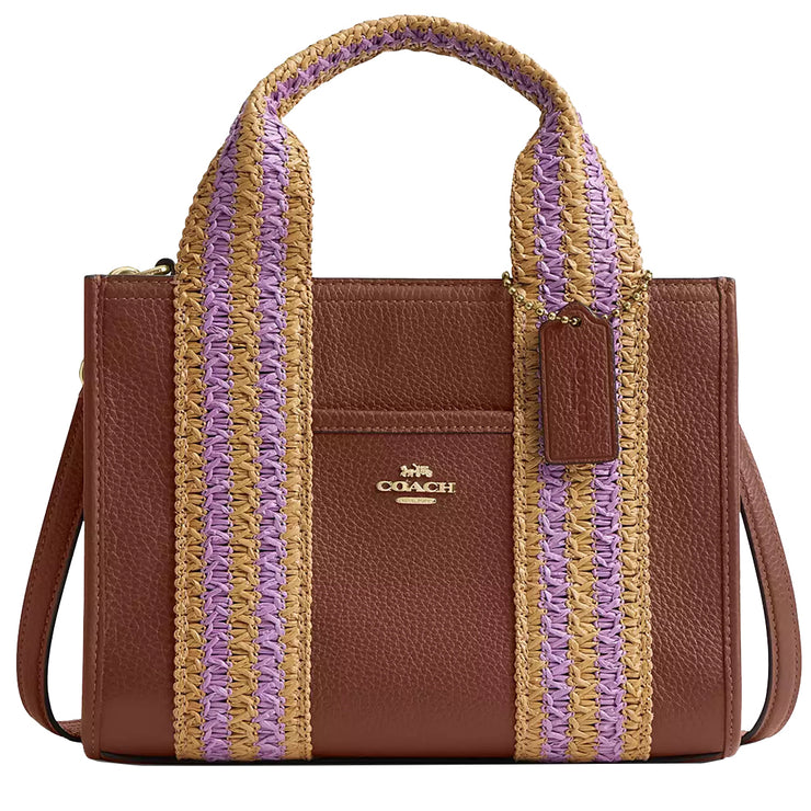 Front View of Coach Smith Tote Bag 24- Redwood Multi CBG91