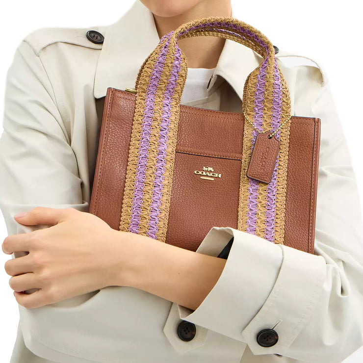 Model Holding Coach Smith Tote Bag 24- Redwood Multi CBG91
