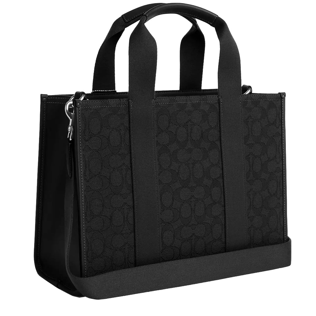 Buy Coach Smith Tote Bag In Signature Jacquard in Black CY368