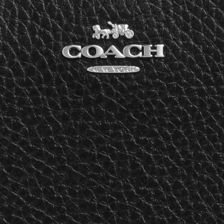 Closeup of Coach Snap Wallet - Black CBO77