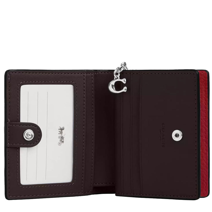 Interior View of Coach Snap Wallet - Dark Cardinal CBO77