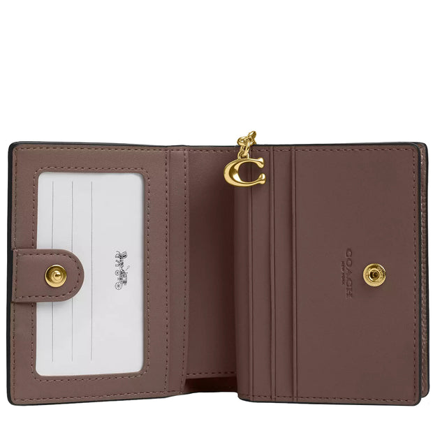 Interior View of Coach Snap Wallet - Dark Stone C2862