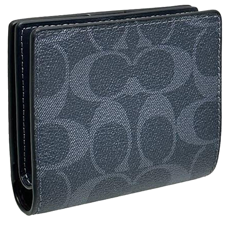 Buy Coach Snap Wallet In Signature Canvas in Denim/ Midnight Navy C3309 Online in Singapore | PinkOrchard.com