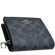 Buy Coach Snap Wallet In Signature Canvas in Denim/ Midnight Navy C3309 Online in Singapore | PinkOrchard.com