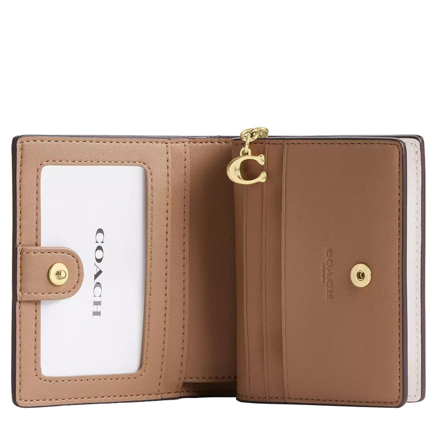 Buy Coach Snap Wallet In Signature Canvas in Sand/ Chalk CW789 Online in Singapore | PinkOrchard.com