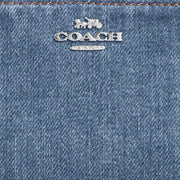 Closeup of Coach Snap Wallet - Indigo CAP07