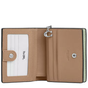 Front View of Coach Snap Wallet - Pistachio C2862