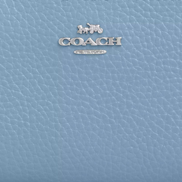 Closeup of Coach Snap Wallet - Pool CBO77