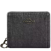 Front View of Coach Snap Wallet - Washed Grey CAP07
