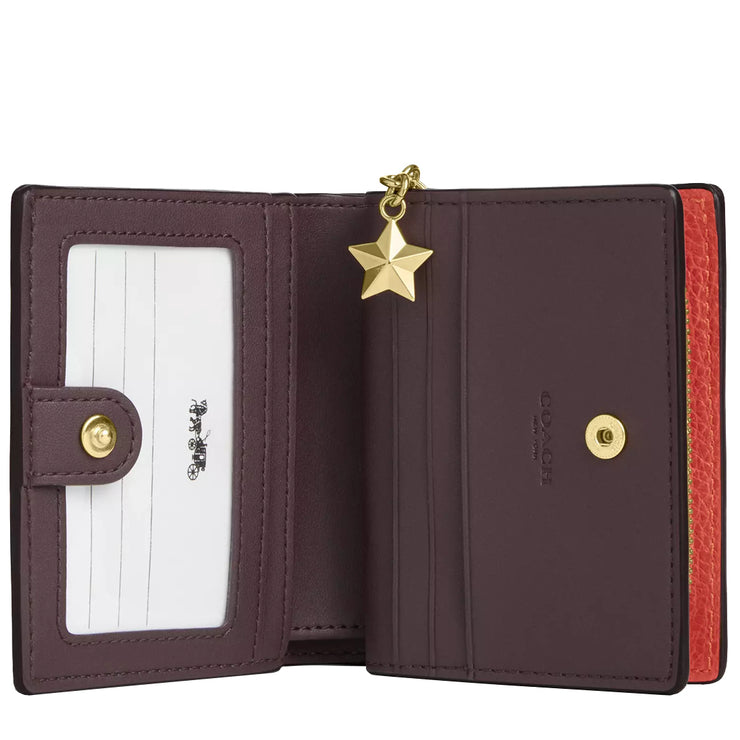 Interior View of Coach Snap Wallet With Charm - Mango CBO74