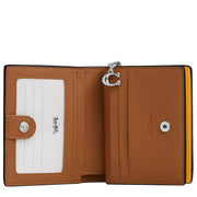Interior View of Coach Snap Wallet With Floral Print - Chalk/ Buttercup Multi CBO76