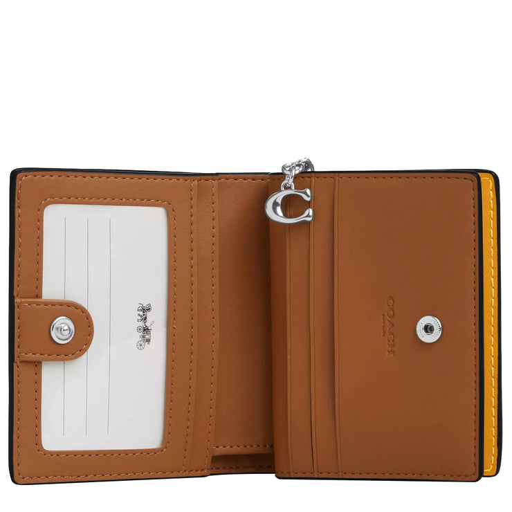 Interior View of Coach Snap Wallet With Floral Print - Chalk/ Buttercup Multi CBO76