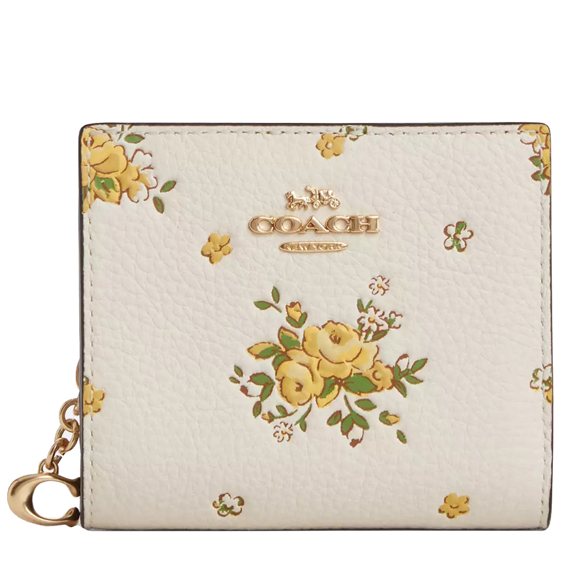 Coach CAP15 Snap Wallet スナップ ウォレット 花柄 NWT Coach Snap Wallet With Floral print /Applique CAP16