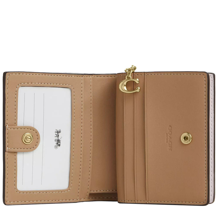 Interior View of Coach Snap Wallet With Shell Print - Chalk Multi CBO73