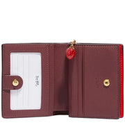 Coach Snap Wallet With Strawberry in Electric Red CH350