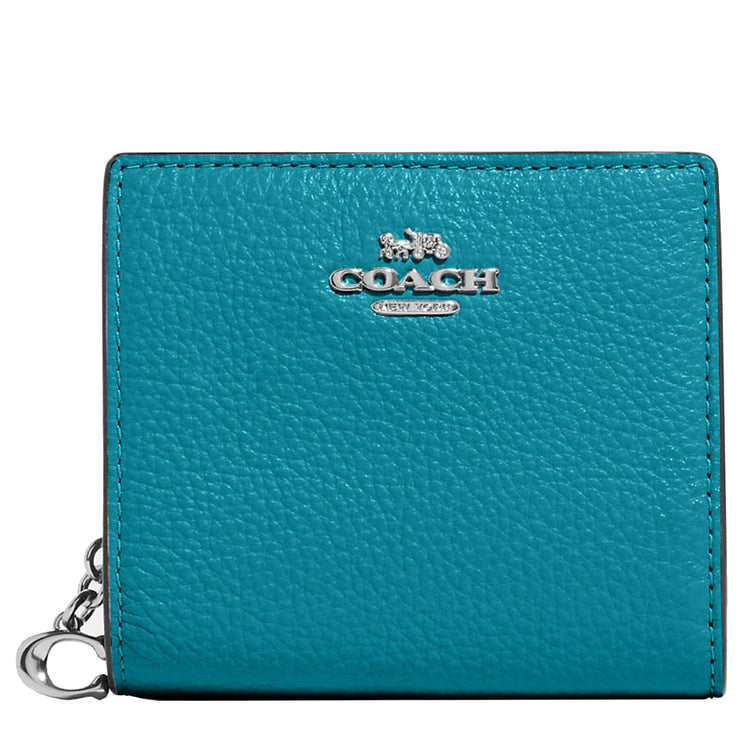 Coach Snap Wallet in Teal C2862