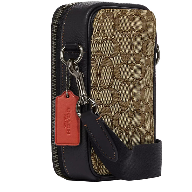 Buy Coach Stanton Crossbody Bag In Signature Jacquard in Khaki/ Black Multi CH097 Online in Singapore | PinkOrchard.com