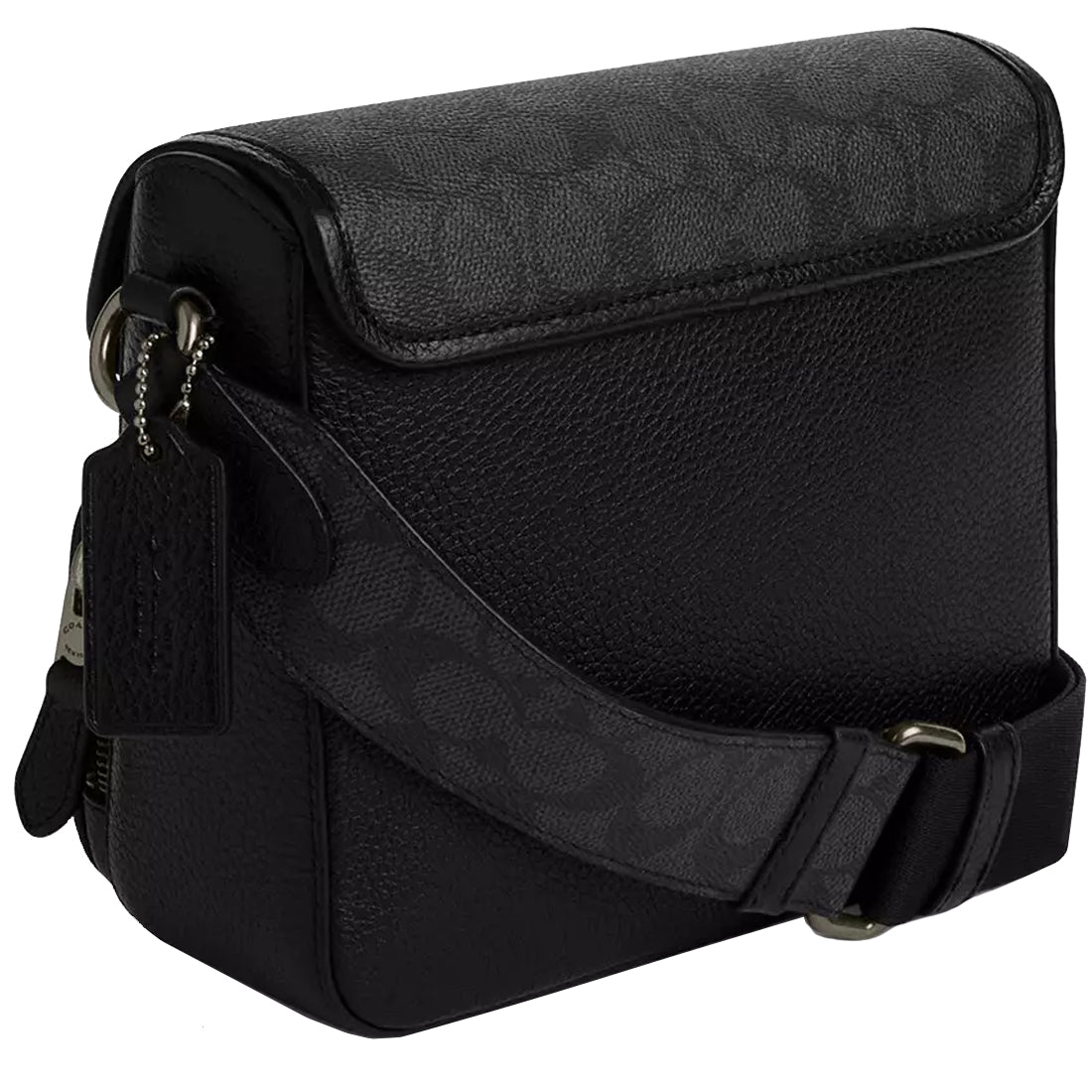 Coach Sullivan Flap Crossbody Bag In Signature Canvas - Charcoal CZ396 ...