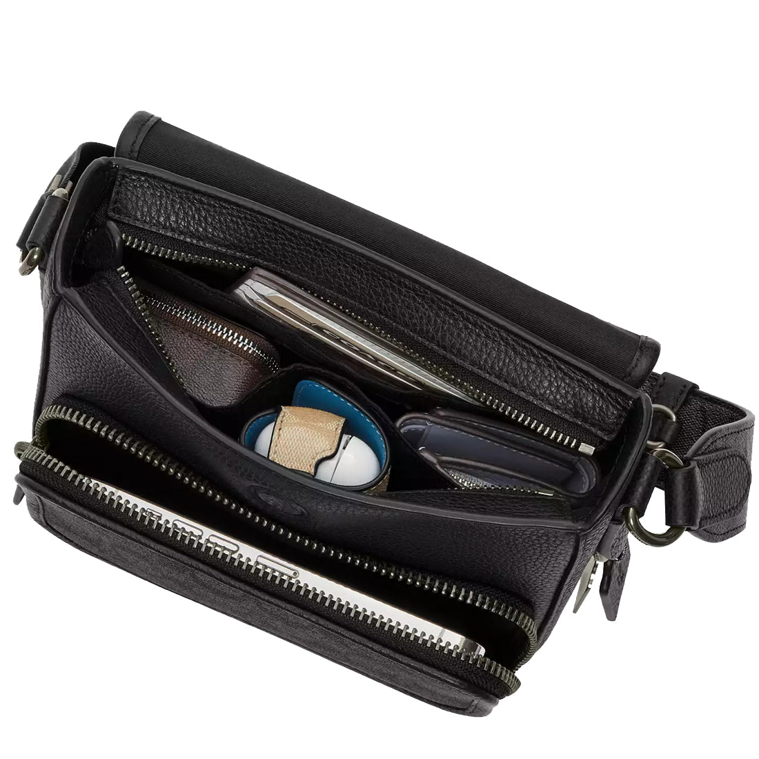 Coach Sullivan Flap Crossbody Bag In Signature Canvas - Charcoal CZ396 ...