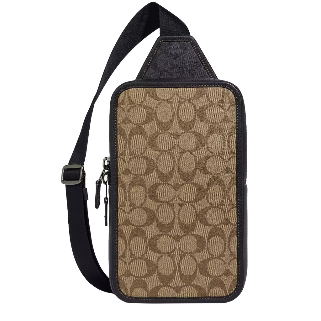 Buy Coach Sullivan Pack Bag In Blocked Signature Canvas in Khaki