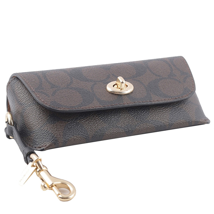 Buy Coach Sunglass Case In Signature Canvas in Brown Black 73639 Online in Singapore PinkOrchard