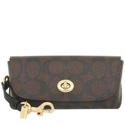 Buy Coach Sunglass Case In Signature Canvas in Brown/ Black 73639 Online in Singapore | PinkOrchard.com