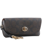 Buy Coach Sunglass Case In Signature Canvas in Brown/ Black 73639 Online in Singapore | PinkOrchard.com