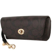 Buy Coach Sunglass Case In Signature Canvas in Brown/ Black 73639 Online in Singapore | PinkOrchard.com