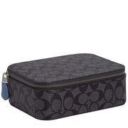 Coach Tech Organizer In Colorblock Signature Canvas in Charcoal/ Denim CE700