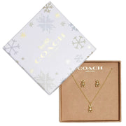 Buy Coach Teddy Bear Earrings And Necklace Set In Gold CO296 Online in Singapore | PinkOrchard.com