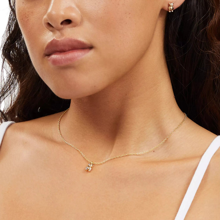 Chain pendant hot sale set with earrings
